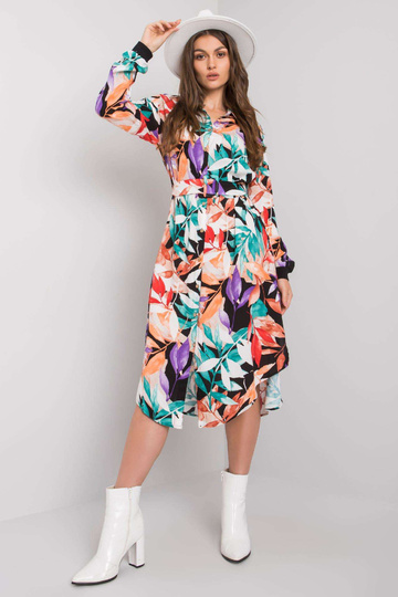 Černé šaty s páskem Nahia 2