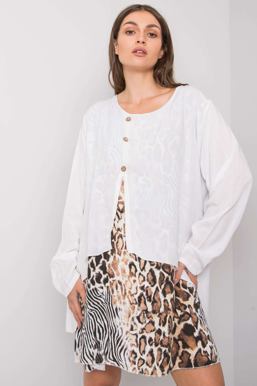 Bílé volné šaty Gracilyn