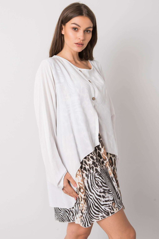 Bílé volné šaty Gracilyn