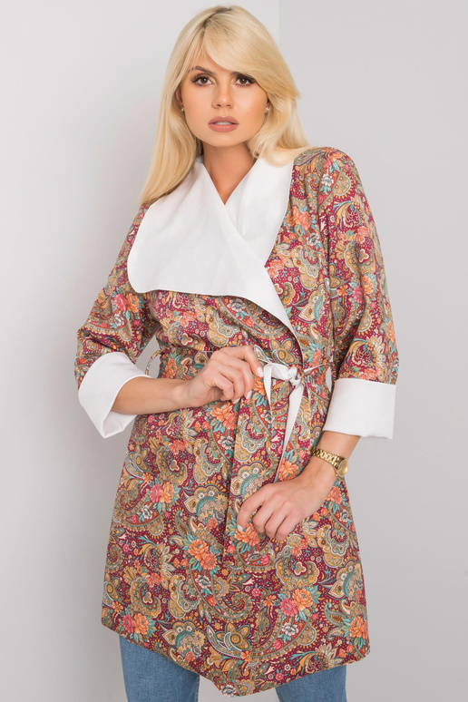 Dámský kabát Aggie se vzorem vínové... Dámský kabát Aggie se vzorem vínové...