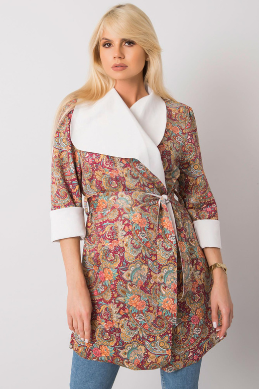 Dámský kabát Aggie se vzorem vínové... Dámský kabát Aggie se vzorem vínové...