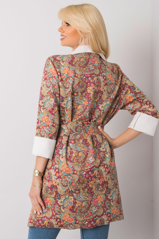 Dámský kabát Aggie se vzorem vínové... Dámský kabát Aggie se vzorem vínové...