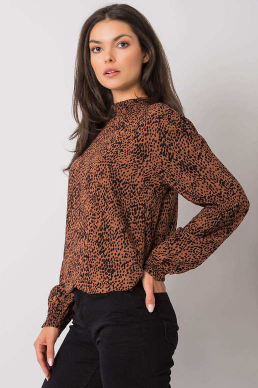 Royova hnědá viskózová halenka FRESH...