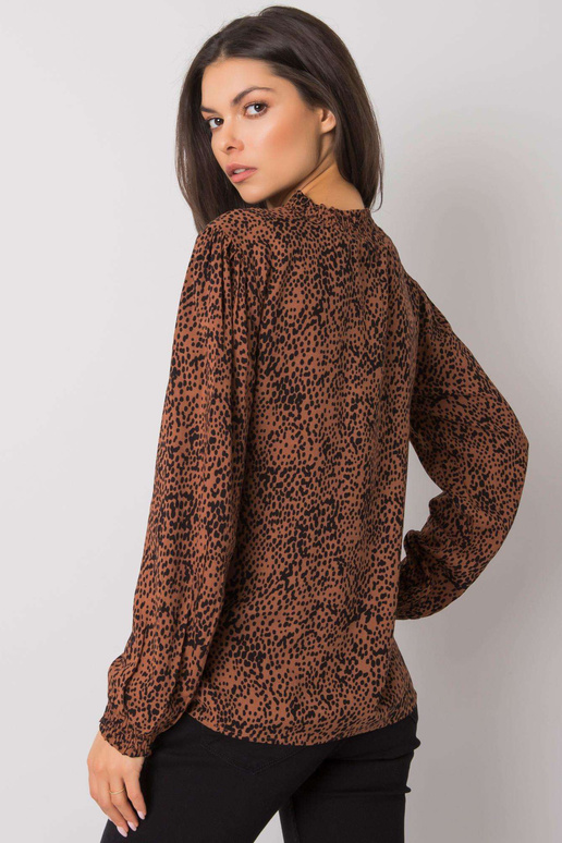 Royova hnědá viskózová halenka FRESH...