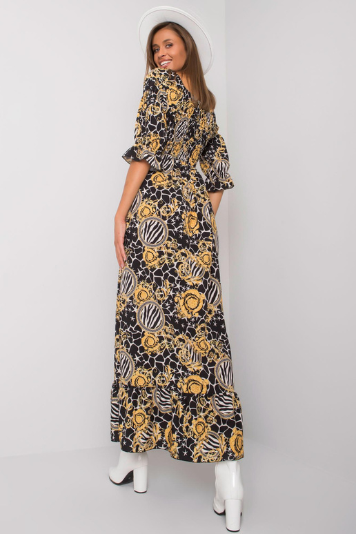 Černožluté vzorované šaty od Bevelyn Černožluté vzorované šaty od Bevelyn