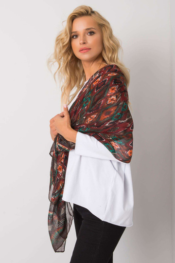 Dámský šátek s hnědým a... 2