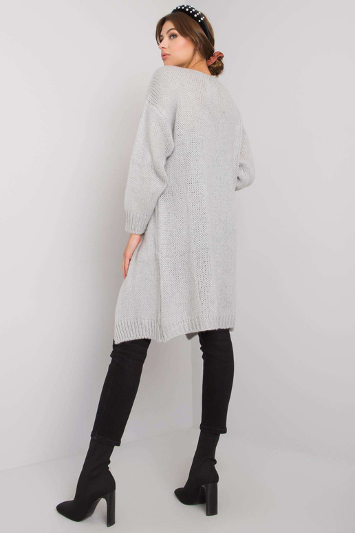 Yohana OCH BELLA Šedý pletený cardigan