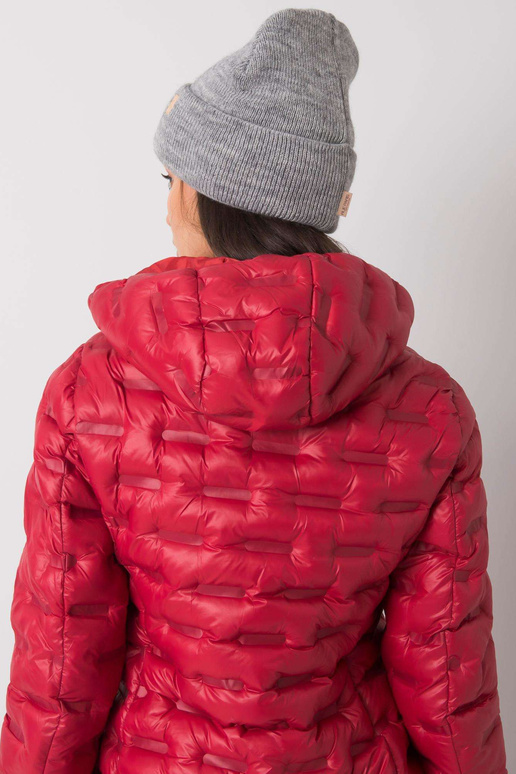 Dámská čepice s čepicí šedé barvy