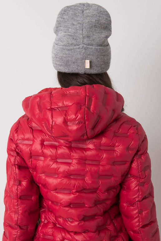 Dámská čepice s čepicí šedé barvy