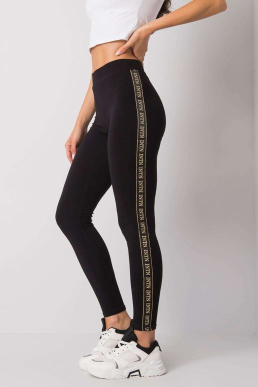 Černozlaté legíny s pruhy Akemi RUE...