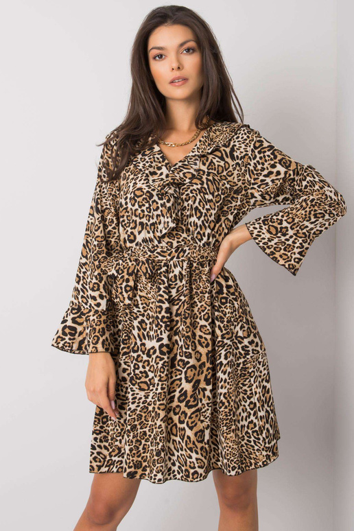 Béžové a černé šaty Bexxley Detty