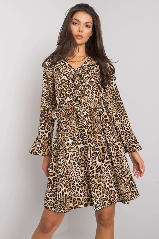 Béžové a černé šaty Bexxley Detty