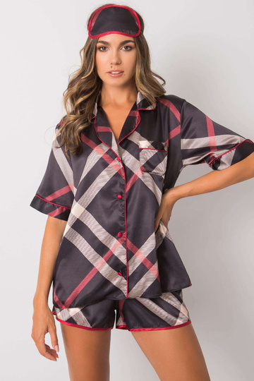 Černé dvoudílné kostkované... 2