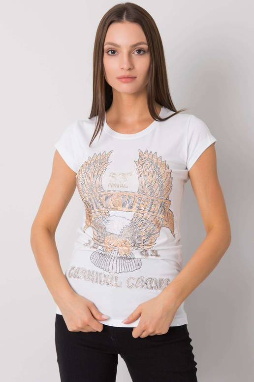 Bílé tričko s aplikací Haley Bílé tričko s aplikací Haley