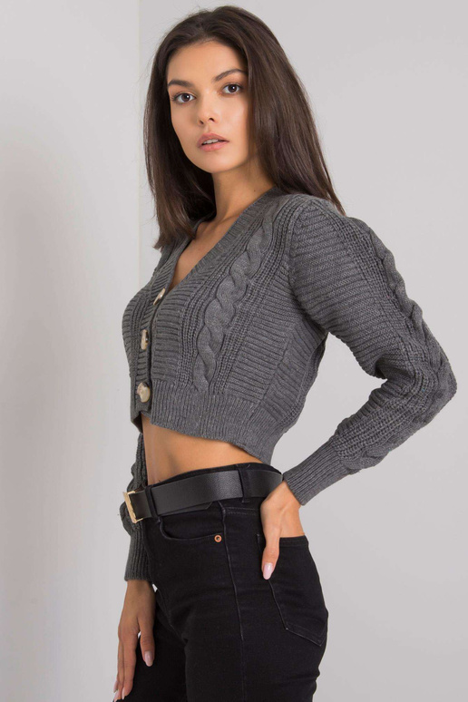 Tmavě šedý kardigan Aristide RUE PARIS