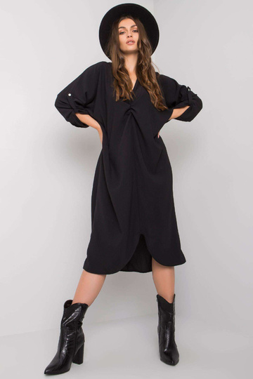 Černé volné šaty Dorsey