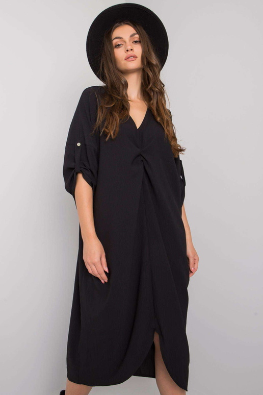 Černé volné šaty Dorsey