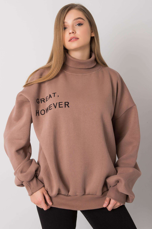 Kellyho světle hnědá oversized mikina