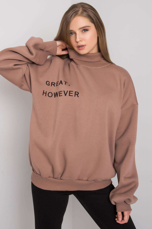 Kellyho světle hnědá oversized mikina