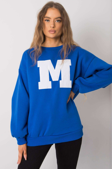 Modrá bavlněná mikina Armelle