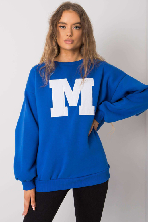 Modrá bavlněná mikina Armelle