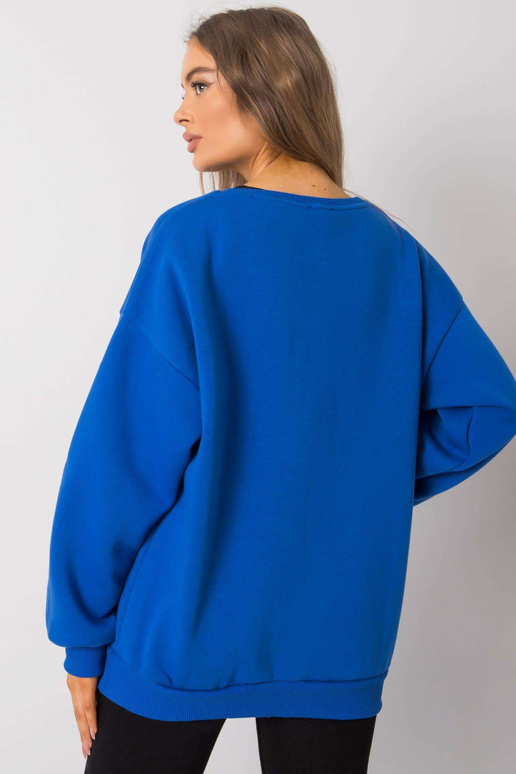 Modrá bavlněná mikina Armelle