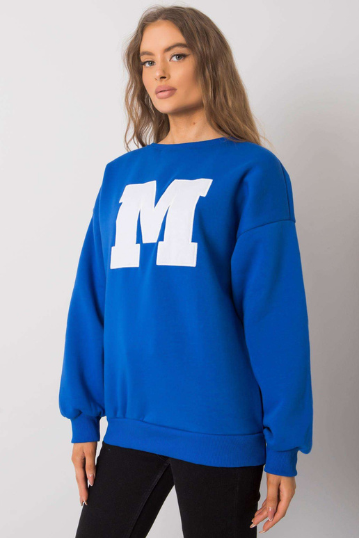 Modrá bavlněná mikina Armelle