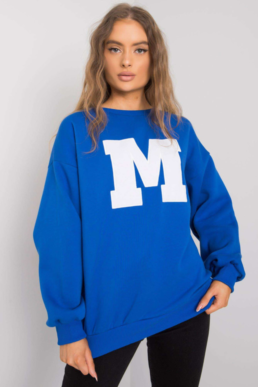 Modrá bavlněná mikina Armelle