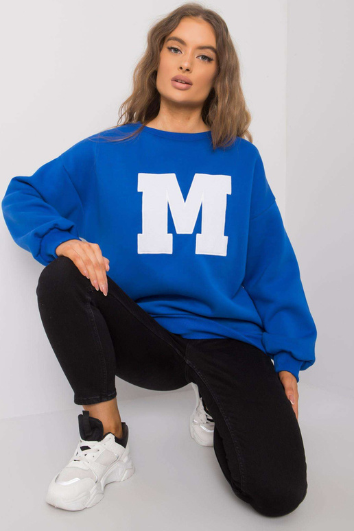 Modrá bavlněná mikina Armelle