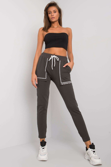 Tmavé khaki bavlněné... 2