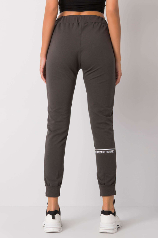 Tmavé khaki bavlněné tepláky Winsley