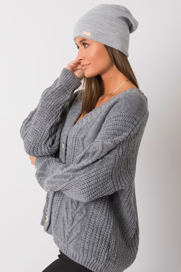 Šedá kšiltovka basic RUE PARIS