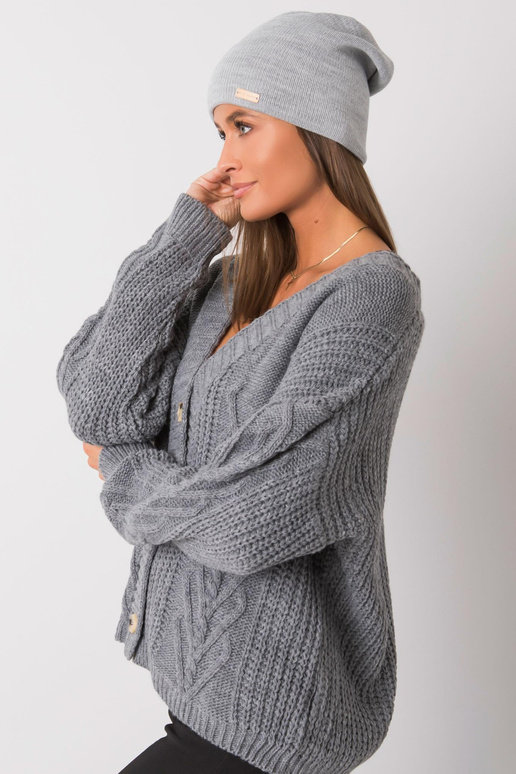 Šedá kšiltovka basic RUE PARIS