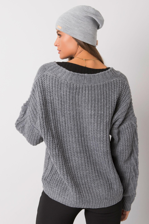 Šedá kšiltovka basic RUE PARIS