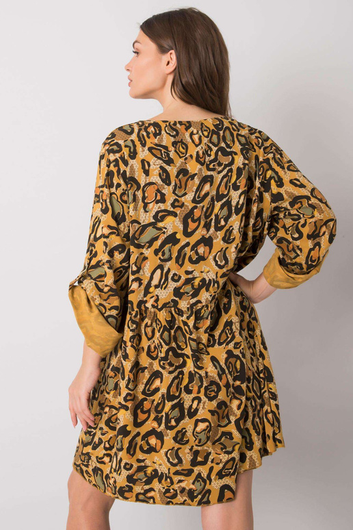 Žluté šaty Earlene viskózové