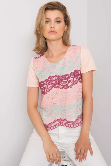 Broskvová a vínová halenka... 2