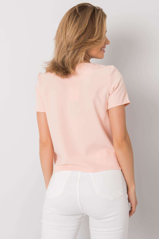 Broskvová a vínová halenka s krajkou...