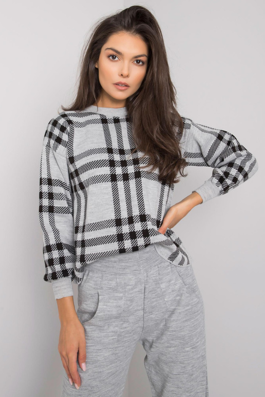 Šedá pletená souprava Marthe