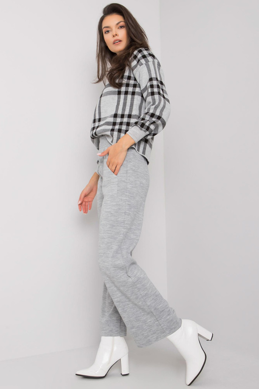 Šedá pletená souprava Marthe