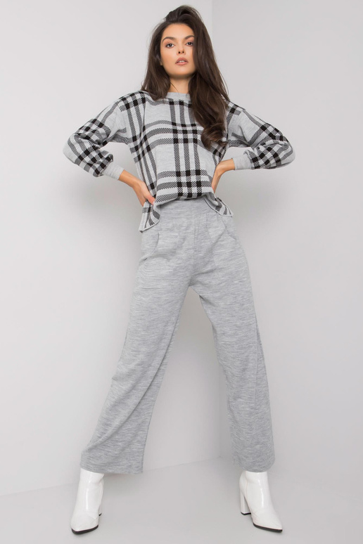 Šedá pletená souprava Marthe