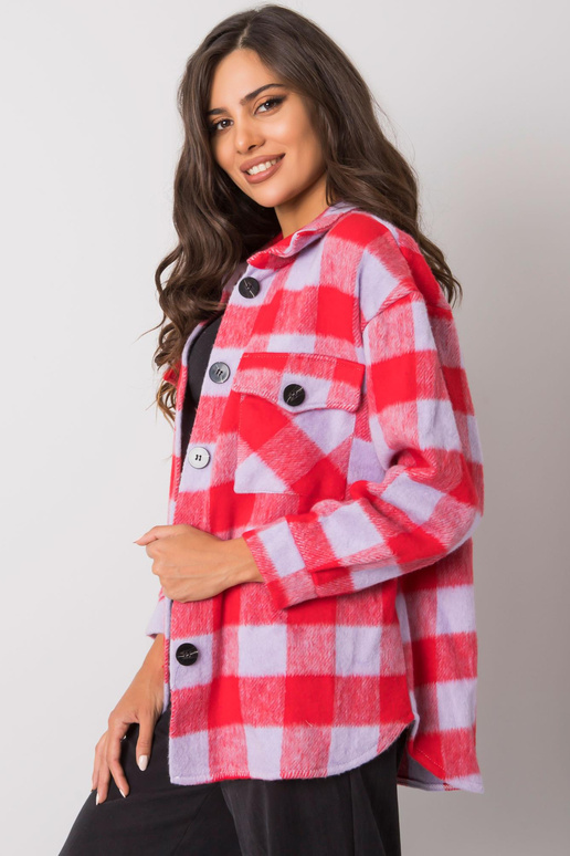 Melanina červeno-lila kostkovaná košile
