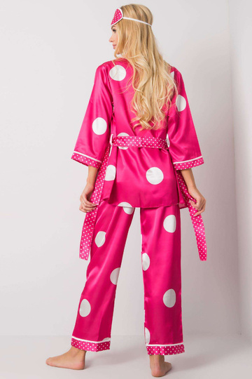 Růžový noční set s hráškem