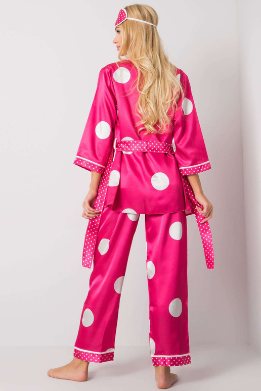 Růžový noční set s hráškem