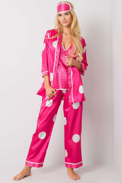 Růžový noční set s hráškem