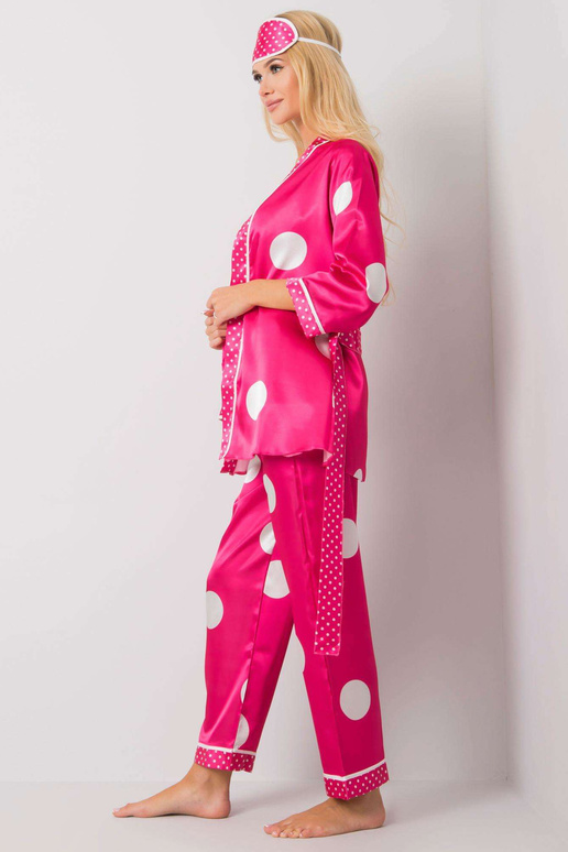 Růžový noční set s hráškem