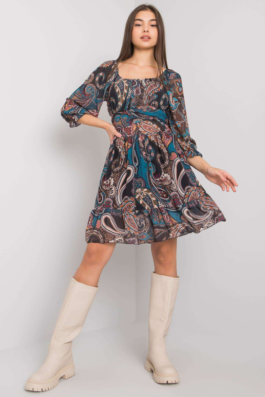 Tmavě modré šaty s potiskem Ammara... Tmavě modré šaty s potiskem Ammara...