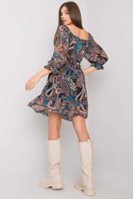 Tmavě modré šaty s potiskem Ammara... Tmavě modré šaty s potiskem Ammara...