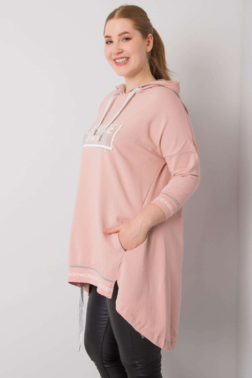 Špinavě růžová mikina s...