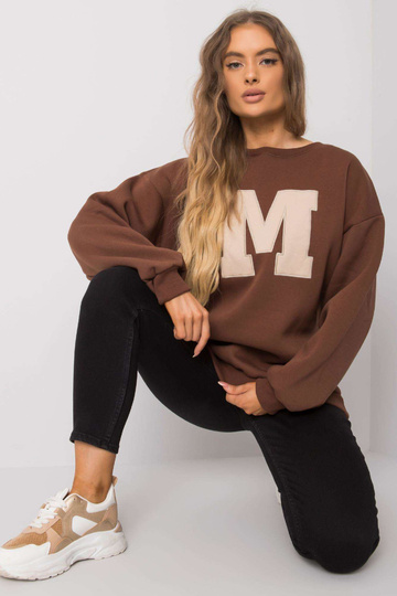 Hnědá bavlněná mikina Armelle 2