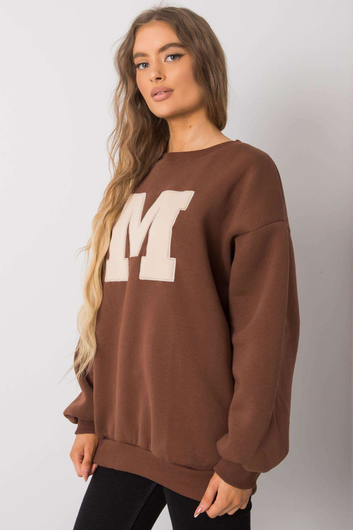 Hnědá bavlněná mikina Armelle